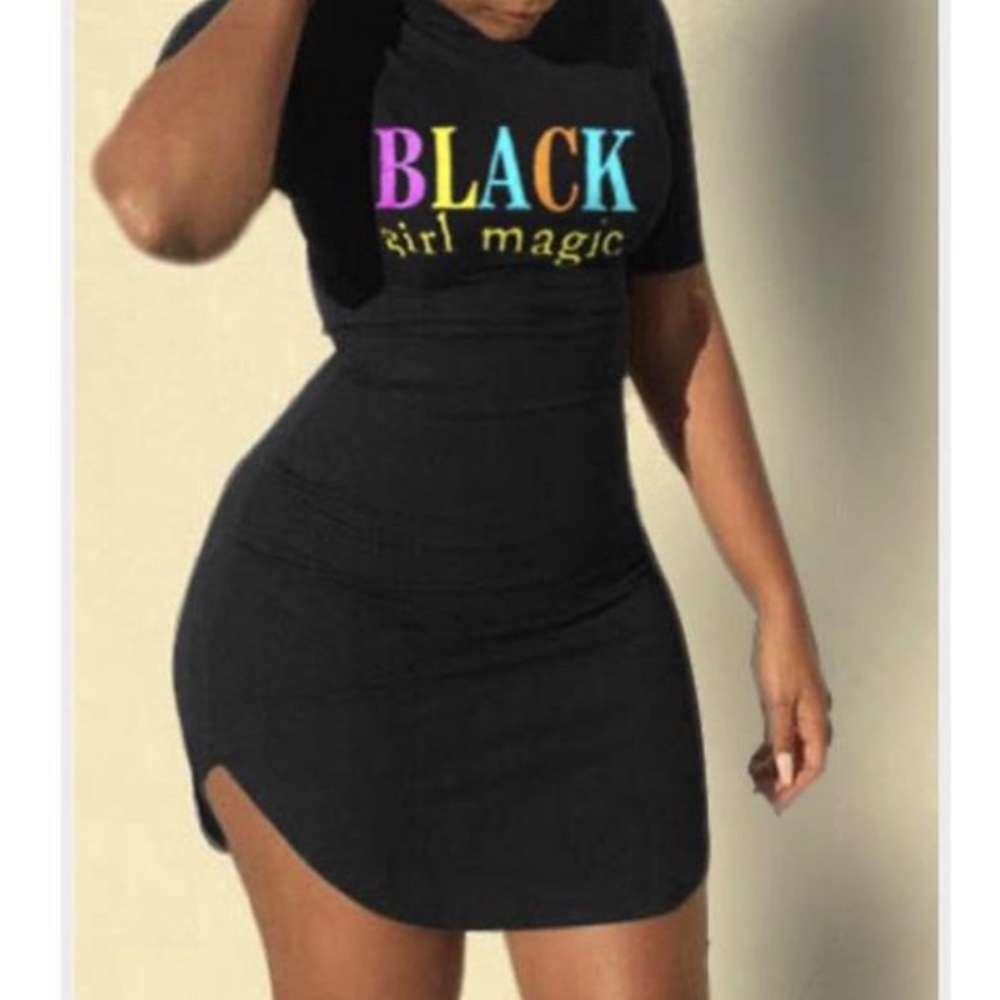 Black girl magic shirt dress